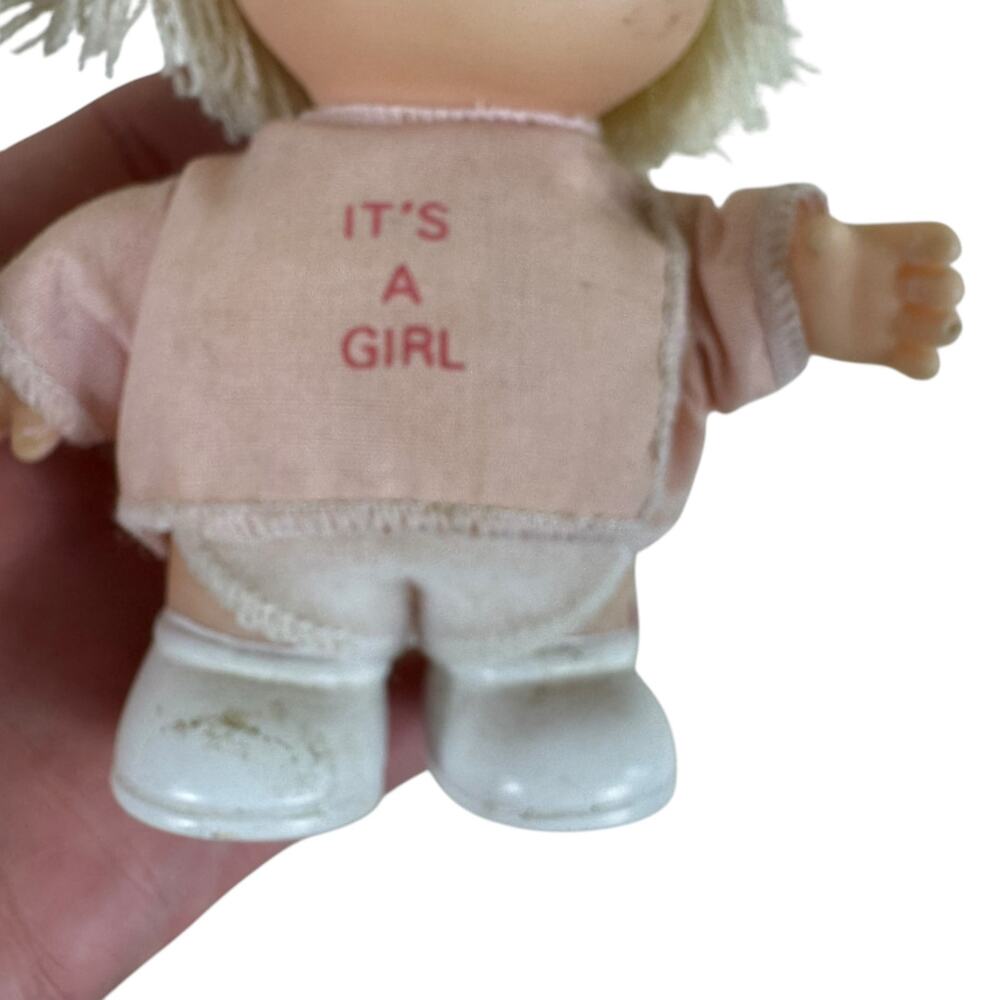 Vintage Enesco Precious Moments Hi Babies Samuel Butcher It's A Girl 5 inch Doll - Picture 4 of 7